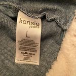 Kensie  Jeans Woman’s Crop Jacket with Sherpa Lining Size Large Photo 3