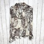 St. John Collection Vtg  Shirt Women Sz 10 Botanical Collared Button Down Blouse Photo 6