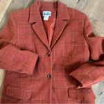 David N. Vintage Wool Orange Speckled Mohair Blazer Size 12 Photo 2