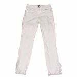 Hidden Jeans Hidden White Taylor Frayed Hem Stretch Denim Skinny Jeans size 26 Photo 2