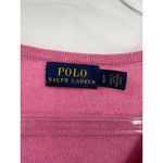 Ralph Lauren Polo  Pink V Neck Long Sleeve Sweater Womens Large Cotton Blend Photo 1