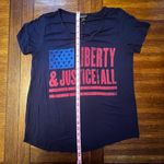Rock & Republic  Liberty & Justice For All American Flag Shirt Medium Photo 5