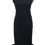 BCBG MaxAzria Black Twist Back Sleeveless Maxi Dress size small Y2K Photo 0