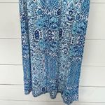 Cynthia Rowley Women’s Small Blue Patterned Maxi Skirt Photo 4