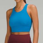 Lululemon Wunder Train Longline Bra Size 8 Blue Photo 2