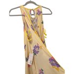 Free People  Side Cut Out Flowy Floral Yellow Casual Dress Size Women's XS NWT Photo 2
