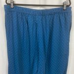 J.Jill Wearever Teal Blue Green Polka Dot Easy Care Wide Leg Crop Pants Sz.XL Photo 12