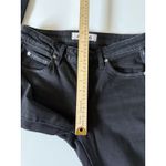 AMO Womens Black Low Rise Dark Wash Black Magic Stix Crop Leg Jeans Size 26 Photo 4