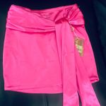Neena Swim (Oh Polly) Micro Mini Skirt Satin Pink Size S NWT Photo 5