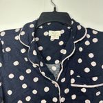 Kate Spade  New York Women's Small  (s) Polka Dot Long Sleeve Button Pajama Top Photo 5