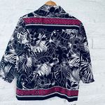 draper's & damon's Vintage  Blazer Womens Large Black Sequin Button Up 3/4 Sleeve Photo 8