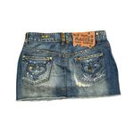 Streetwear De puta madre 69 jean mini denim skirt Blue Size 28 Photo 1