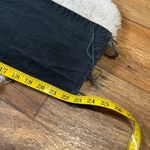 ASOS Design Crop Raw Hem Black Denim Jeans Size 28 Hi Rise Photo 4