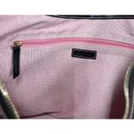 Dooney & Bourke Vtg Monogram Shoulder Bag Purse Ivory Black Leather Trim 10.5x15 Photo 12