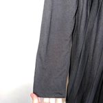 ASOS NWT Black Pleated Long Sleeve Crew Neck Mini Shift Dress Photo 3