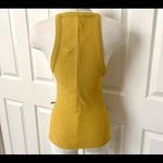 Mango  yellow Dalia halter neck ribbed tank top Photo 6