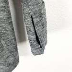 Athleta CYA Stronger Heather Gray Full Zipper Scuba Jacket, Size Medium Photo 7