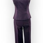 Breakin Loose Purple Sleeveless Top Straight Leg Spaghetti Strap Pantsuit Size 6 Photo 0