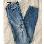 Hollister  Light Blue Denim Ripped Skinny Jeans 0s Photo 0