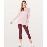Lululemon Bring It Backbend Sweater Porcelain Pink Cashmere P2P 21” Sz 4 FLAWED Photo 14
