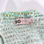 SO  Green Floral Bandana Crop Tank Top XS Photo 5