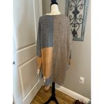BKE  Cardigan Sweater Colorblock Fall Gray Brown Tan Neutral long open front Photo 2