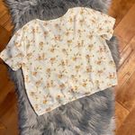 Madewell  Novel Tie-Front Top Windowbox Floral Sz M Photo 4