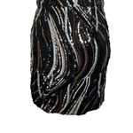 Dress the Population Leanne Sequin Dress Women’s Size Small Black Strapless Body Photo 3