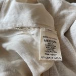 Fashion On Earth  Beige Button Front Mini Skirt Women Medium New NWT Rayon Linen Photo 5