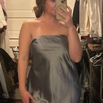 Target Satin Strapless Dress Photo 0