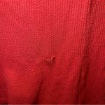 No Comment  Orange-Red Knit V Neck Button Front Top size 1X Photo 8