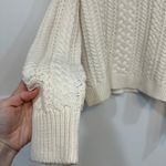 Ralph Lauren Lauren  Womens Sweater Large NWT Cotton Cableknit Turtleneck Ivory Photo 4