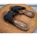 Seven7 Jesse Sandal Slides Criss-Cross Strap Black Women's Size 7 Photo 6