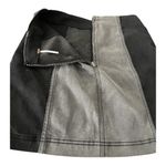 Free People Modern Femme Two-Tone Denim Mini Skirt – Black & Gray – Size 6 Photo 4