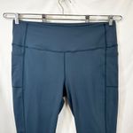 Skechers  Plus Size XXL Leggings Green Activewear Side Pockets Ankle Solid 284 Photo 3