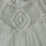 Speechless  Women's White Short Cold Shoulder Dress Crochet Detail Size S Boho Photo 6