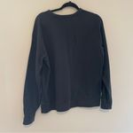 Everlane  Black Unisex French Terry Graphic Sweatshirt 100% Human Size Medium Photo 3