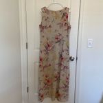 Liz Claiborne EUC |  linen floral print sleeveless dress — size 10‎ Photo 3