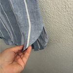 Ellen Tracy Linen Sleeveless Top Womens Blue White Stripe Button Up Neckline S Photo 10