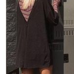 Free People NEW! $60 Movement Size M HOT SHOT TEE ROMPER ONESIE Washed Black Photo 0