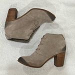 Toms  Tan Lunata Suede Lace-Up Heeled Booties Size 7 Photo 9