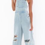 Show Me Your Mumu TRENTON OVERSIZED OVERALLS FADED INDIGO XS S M XL Photo 0