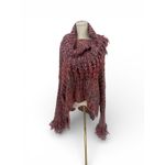 Free People FP One Kinsley Fringe Cowlneck Sweater Pink Combo Sz Small New! Photo 3