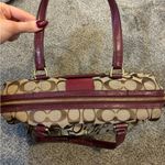 Coach  Signature Stripe Purse Photo 5
