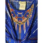 Flying Tomato Women's Size Large Open Back Strappy Boho Tied Jumpsuit Blue NWT Photo 3