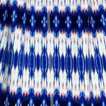 Chico's  Shirt Womens Large Blue White Geometric‎ Printed Top Art to Wear Artsy Photo 5