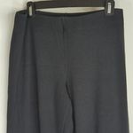 Eileen Fisher  Black Flat Front Seamless Cropped‎ Lagen look Pants Womens Medium Photo 1