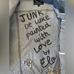 JUNK DE LUXE DISTRESSED DENIM JACKET HAND Photo 2
