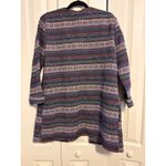 b Collection by Boboau Women's Open Front Cardigan Jacket Geometric Print Size S Purple Photo 9