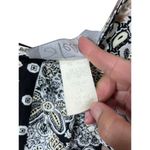 Stella Black And Cream Floral Paisley Wrap Midi Dress Large Photo 5